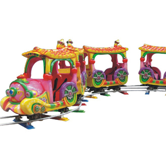 Cartoon Track Train