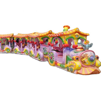 Cartoon Trackless Train