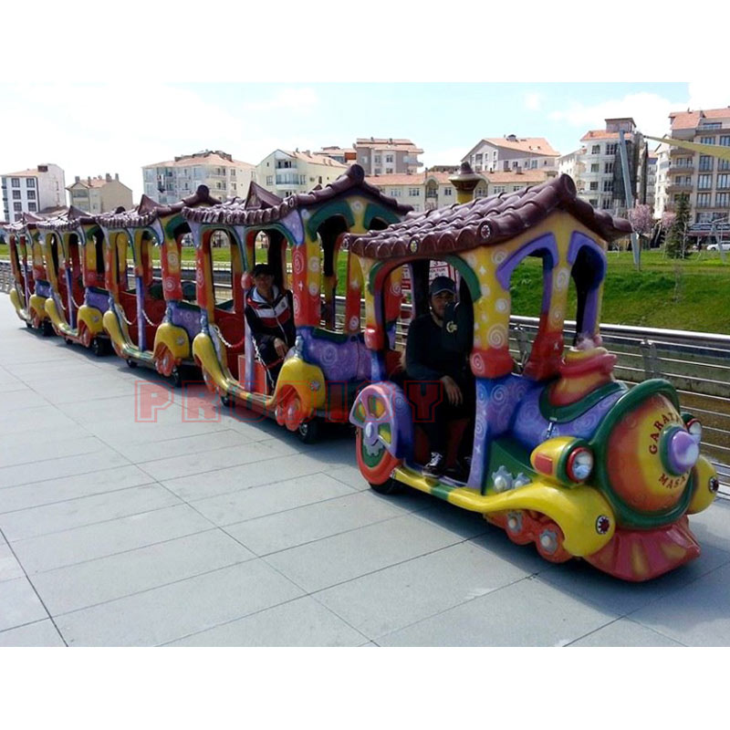 Cartoon Trackless Train