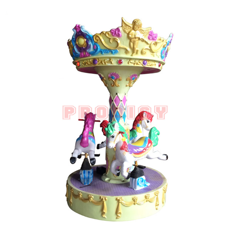 3 seats mini amusement kids carousel ride for sale