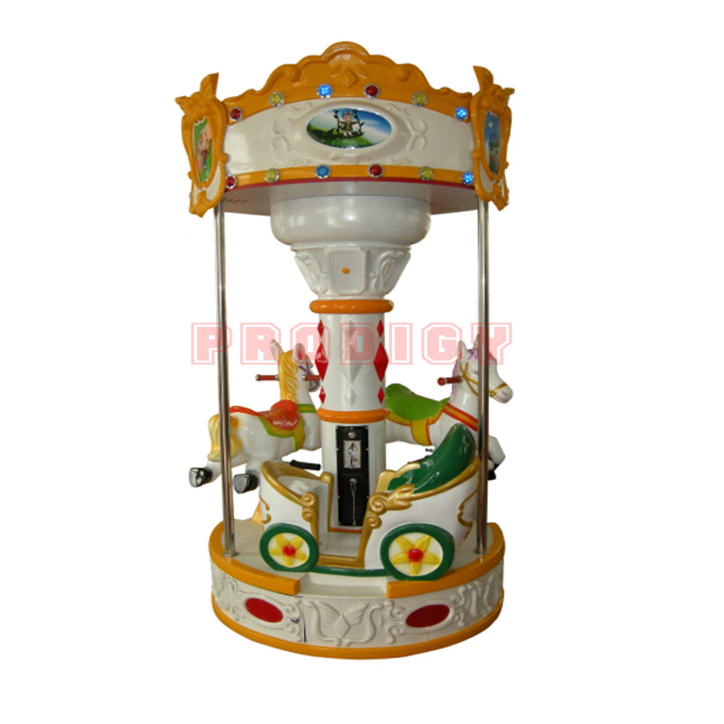3 seats mini amusement kids carousel ride for sale