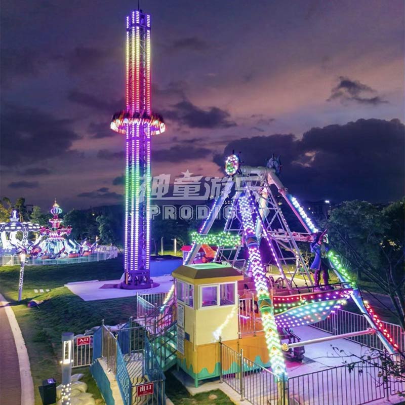 25m free fall rotating tower rides