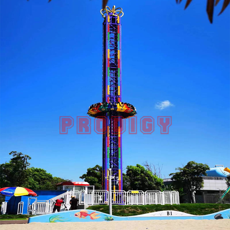 25m free fall rotating tower rides