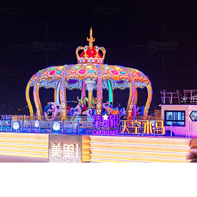 52 Seats Luxury Royal Crown Carousel